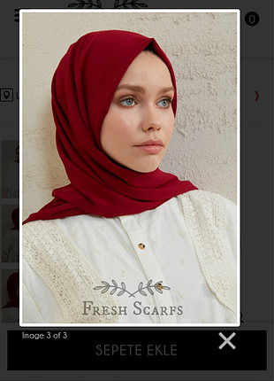 Fresh scarfs Lidya şal serisi bordo renk 