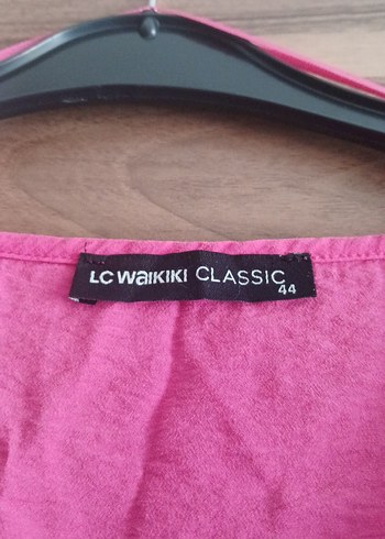 44 Beden LCW Pembe V Yaka Midi Bohem Elbise