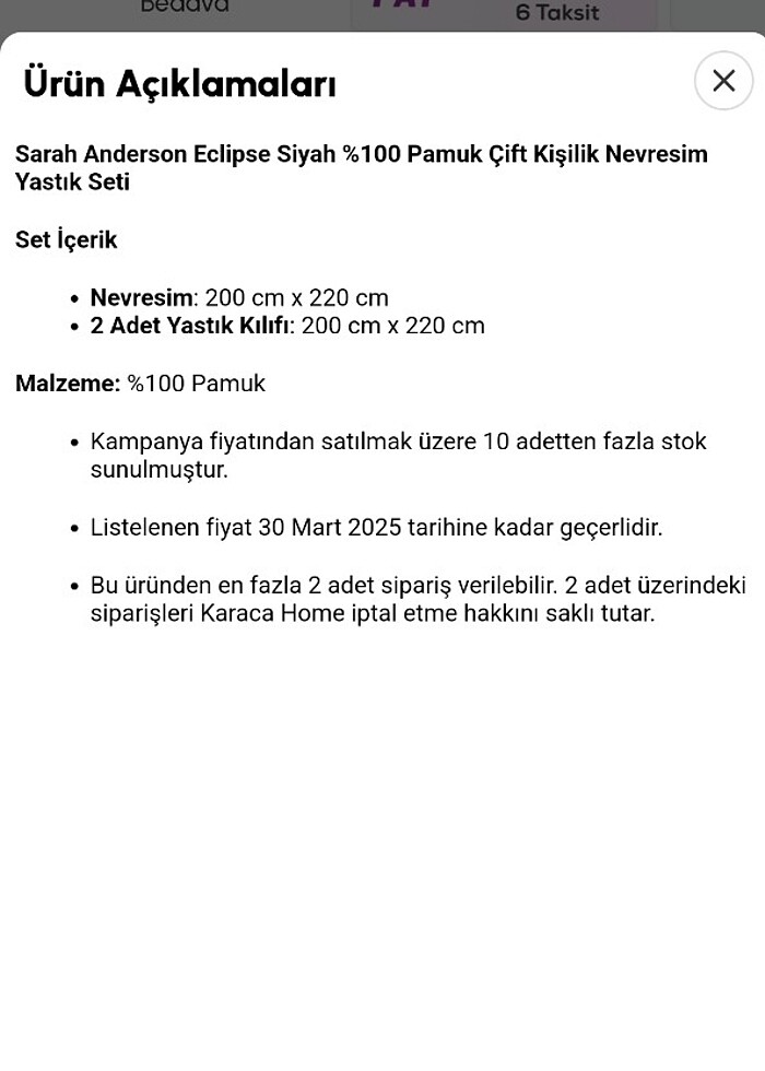 Karaca Çift Kişilik Nevresim Seti - Görsel 3