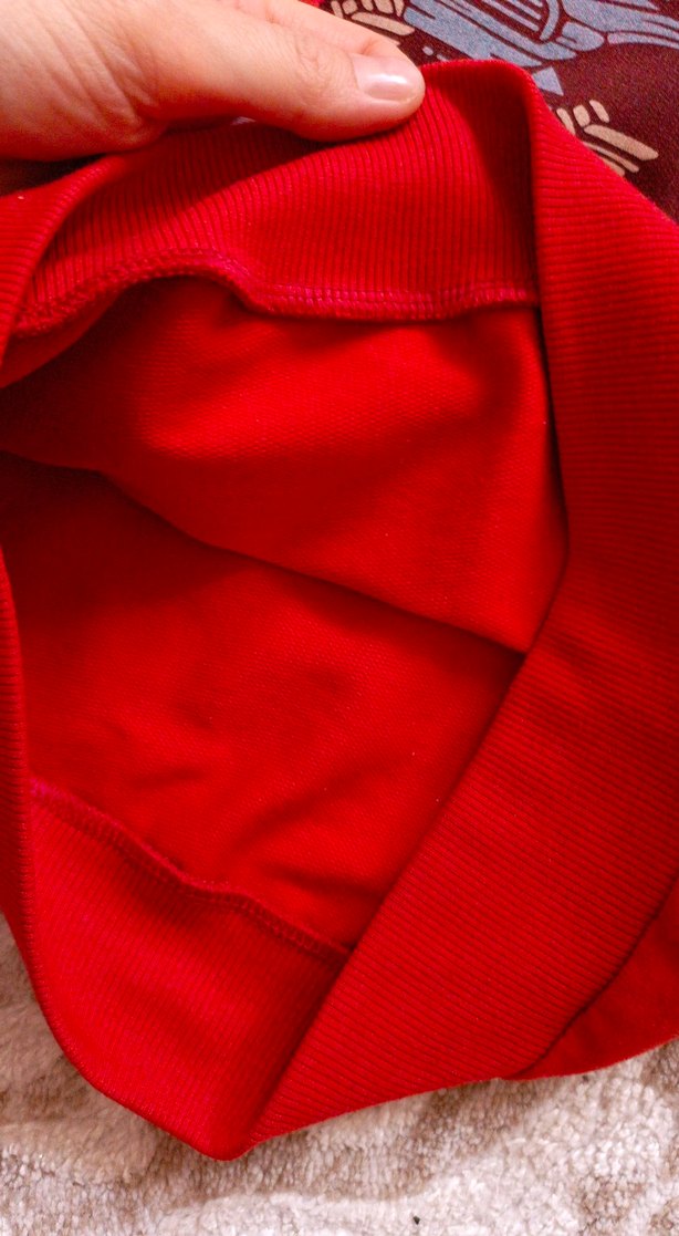 Kırmızı Baskılı Erkek Sweatshirt - Görsel 2