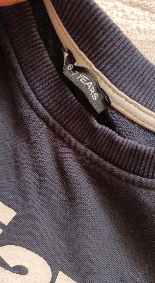 Mavi Baskılı Çocuk Sweatshirt - Görsel 2