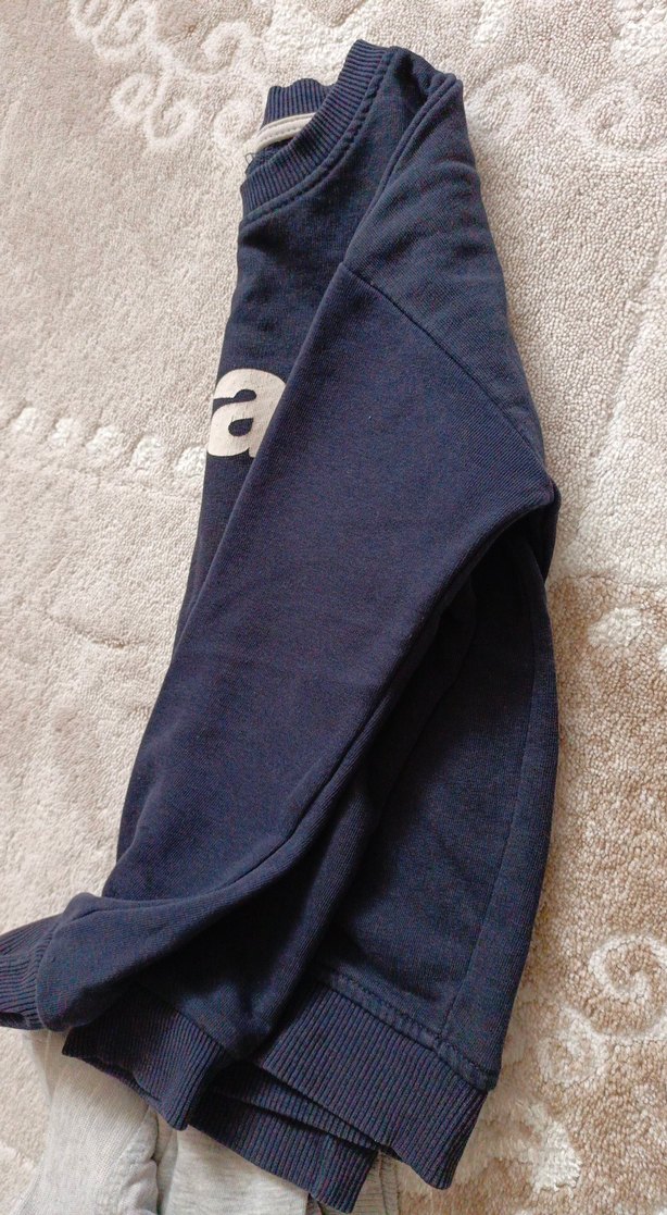 Mavi Baskılı Çocuk Sweatshirt - Görsel 5