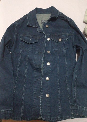 Red Apple Kadın Lacivert Düğmeli Denim Ceket