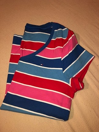 Çizgili Tommy tshirt