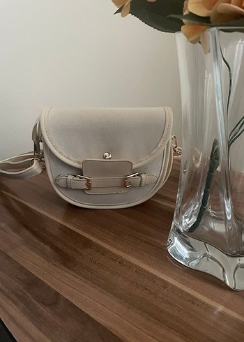 Bej keten Klasik Modern Kadın Çanta - Görsel 2