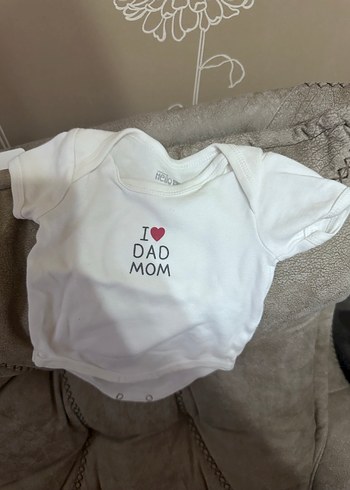 Beyaz Uzun Kollu Baskılı Pamuklu Bebek Body bere ve atlet takım - Görsel 3