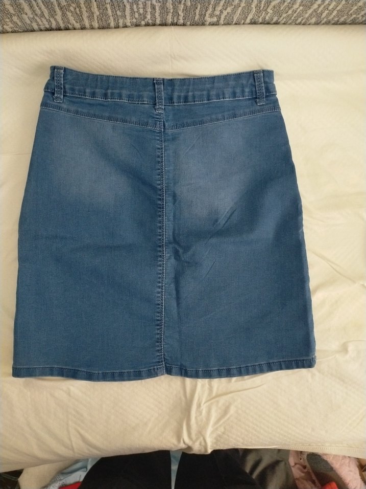 LC Waikiki 10-11 yaş taç detaylı kız çocuk kot etek - Görsel 2