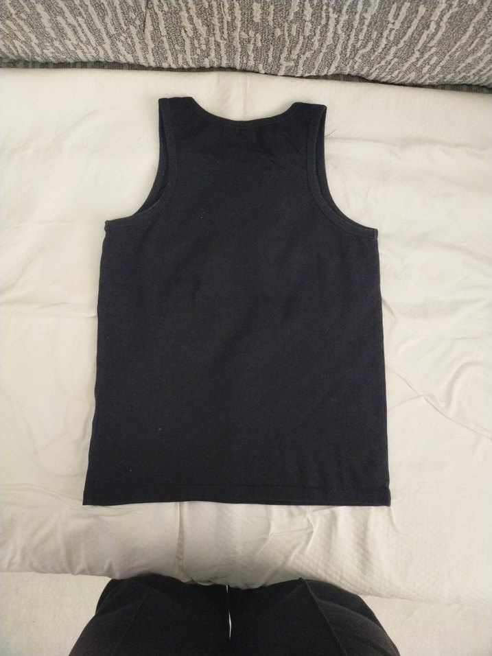 Kız Çocuk Siyah Fırfırlı Kolsuz bluz - Görsel 3