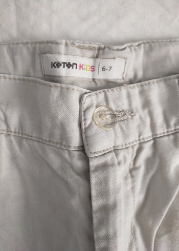 Koton 6-7 yaş erkek çocuk keten şort - Görsel 3