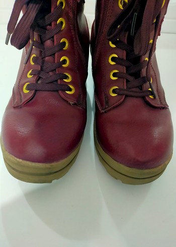 37 numara kadın bordo bot - Görsel 2