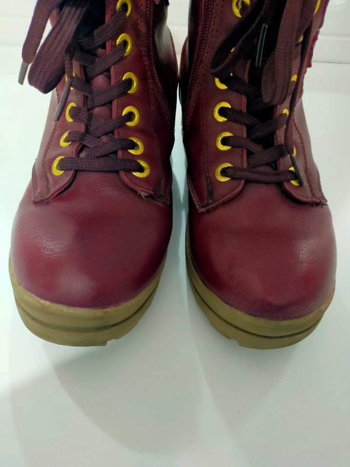 37 numara kadın bordo bot - Görsel 2