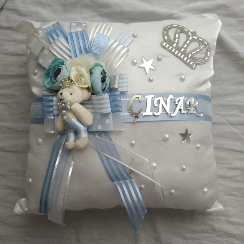 Çınar Bebek Kapı Süsü Mavi - Görsel 2