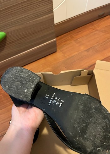 Kadın Siyah Tokalı Blok Topuklu Abiye Ayakkabı - Görsel 3