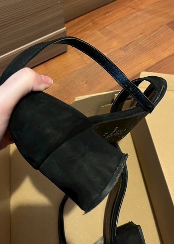 Kadın Siyah Tokalı Blok Topuklu Abiye Ayakkabı - Görsel 8