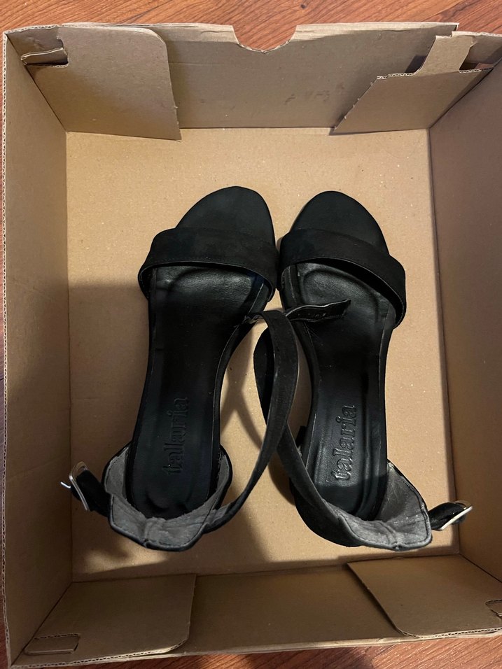 Kadın Siyah Tokalı Blok Topuklu Abiye Ayakkabı - Görsel 2