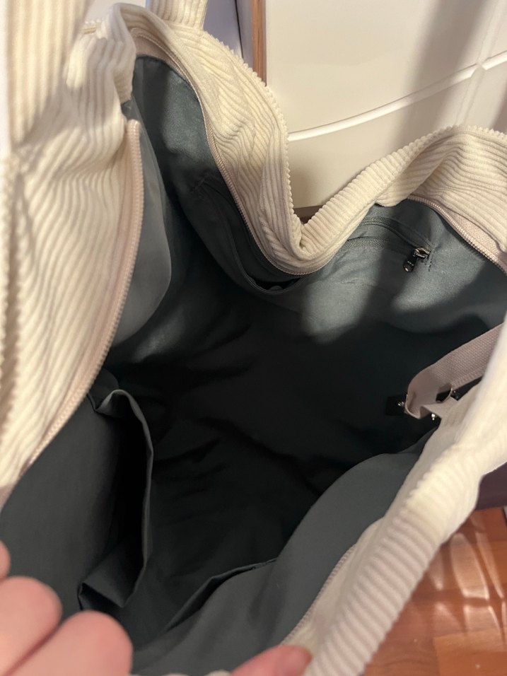 Fermuarlı Bej Kadın Çanta - Görsel 2