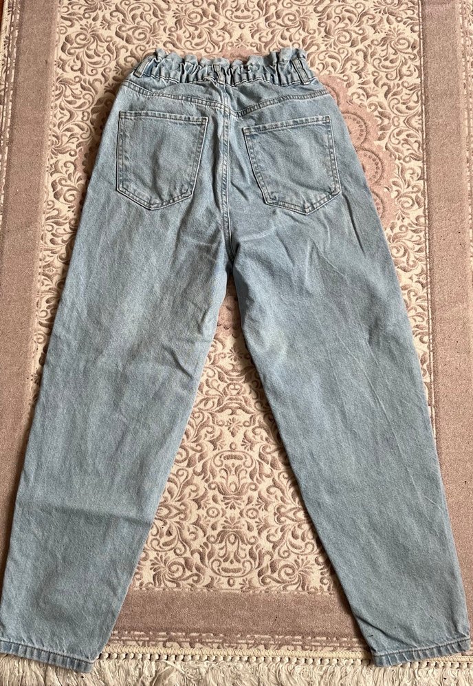 Açık Mavi Kadın Baggy Jean - Görsel 2