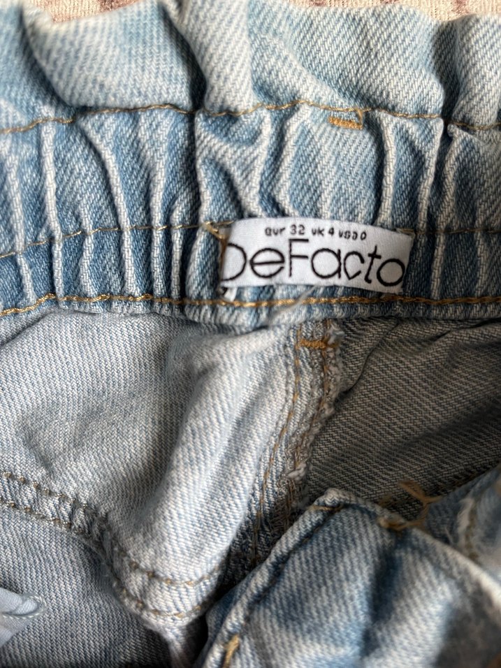 Açık Mavi Kadın Baggy Jean - Görsel 3