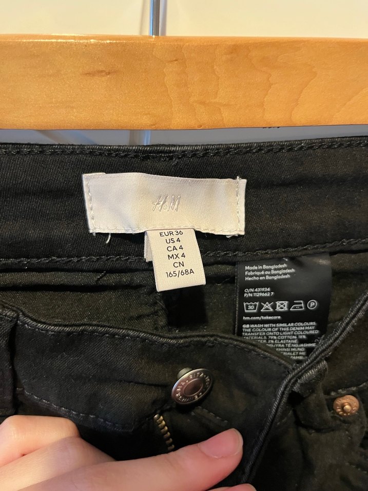 Kadın Siyah Dar Kot Pantolon - Görsel 3