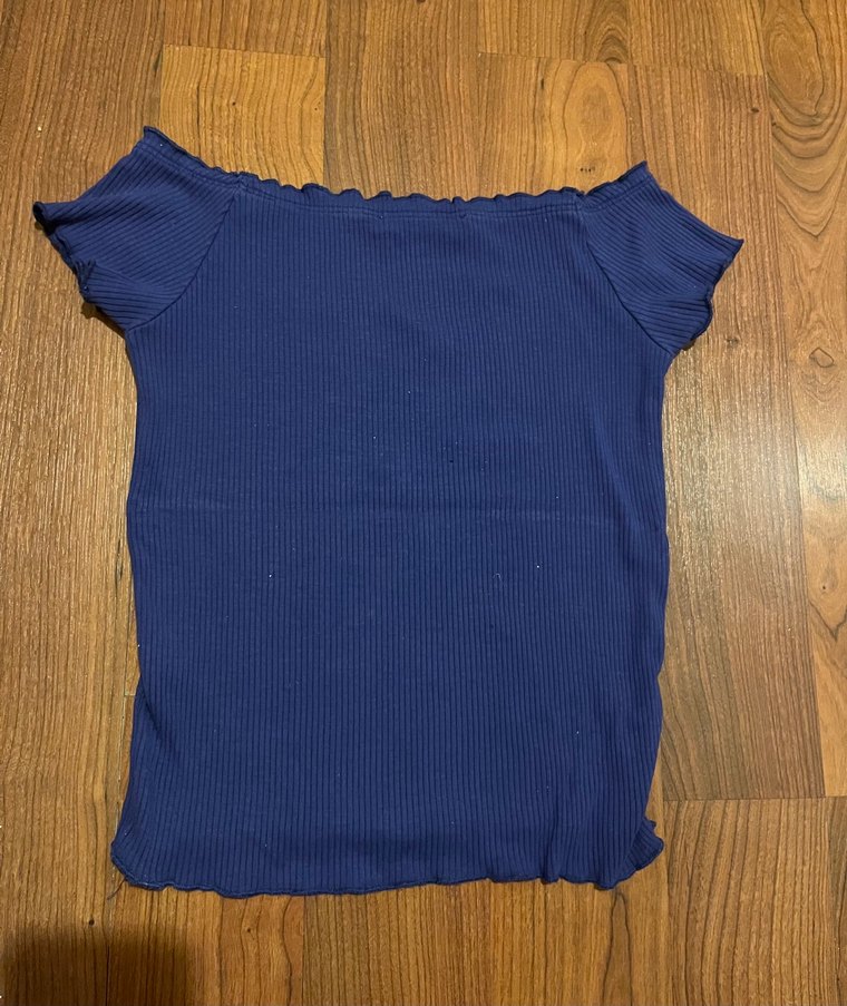 Mor  Kısa Kollu Bluz - Görsel 2