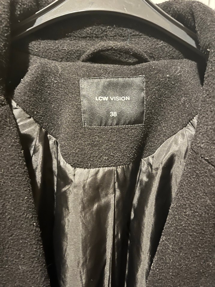 Siyah Astarlı Kemeri Uzun Kaban - Görsel 2