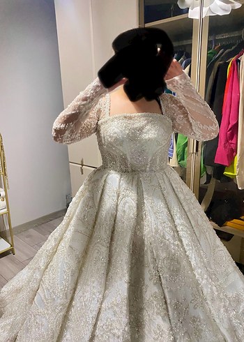 Full taşlı boncuklu Prenses Gelinlik - Görsel 3