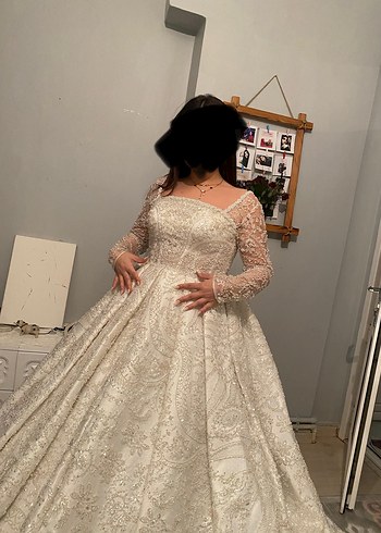 Full taşlı boncuklu Prenses Gelinlik - Görsel 2