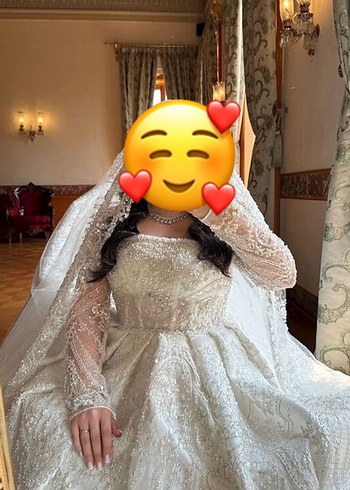 Full taşlı boncuklu Prenses Gelinlik - Görsel 6