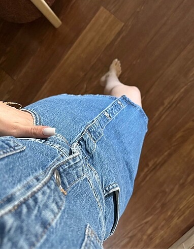 xs Beden Zara Denim Elbise