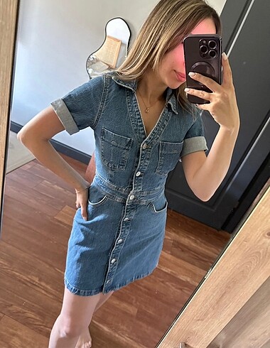 Zara Zara Denim Elbise