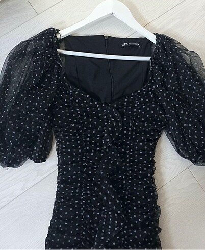 xs Beden Zara Puantiyeli Elbise