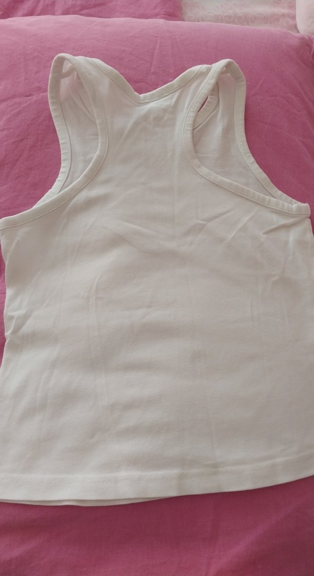 Beyaz Çocuk Atlet tisort - Görsel 3