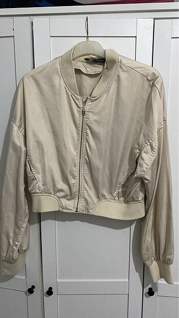 Zara saten bomber ceket
