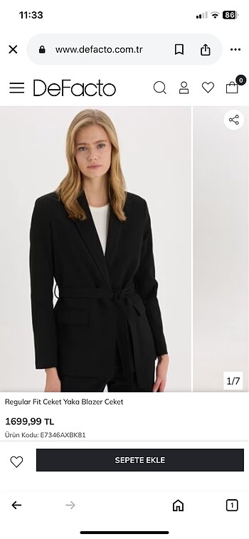 Defacto Blazer ceket