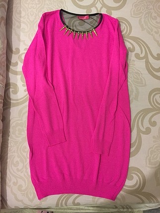 Fuşya tunik bluz