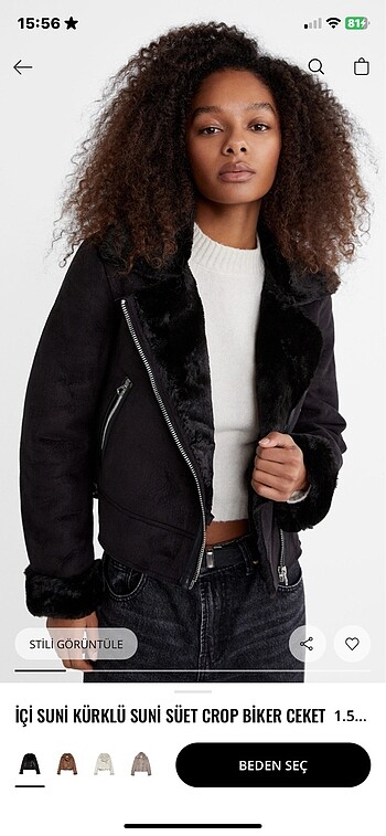 stradivarius biker ceket