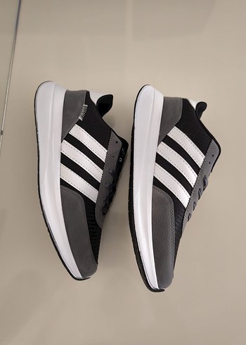 Adidas Adidas Marathon Gri Siyah Erkek Spor Ayakkabı