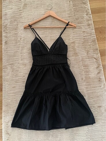 xs Beden Zara dantel şeritli elbise