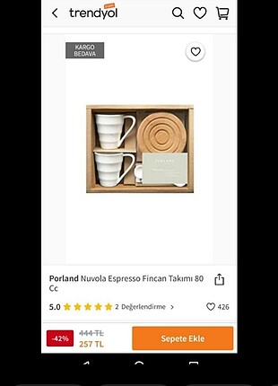 Porland espresso fincan takımı