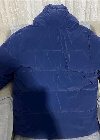m Beden mavi Renk Mavi jeans paraşüt kumaş lacivert şişme mont
