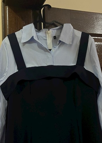 Kadın Lacivert midi elbise - Görsel 5