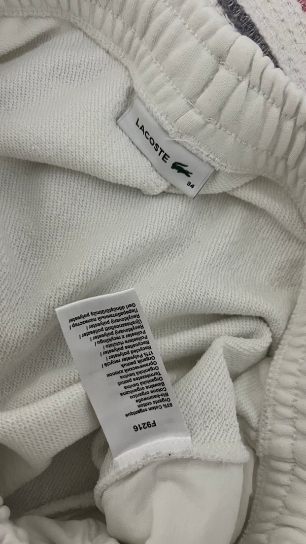 Lacoste Beyaz Kadın Pamuklu Salaş Eşofman Altı — görsel 3/7