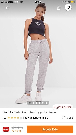 Bershka gri eşofman