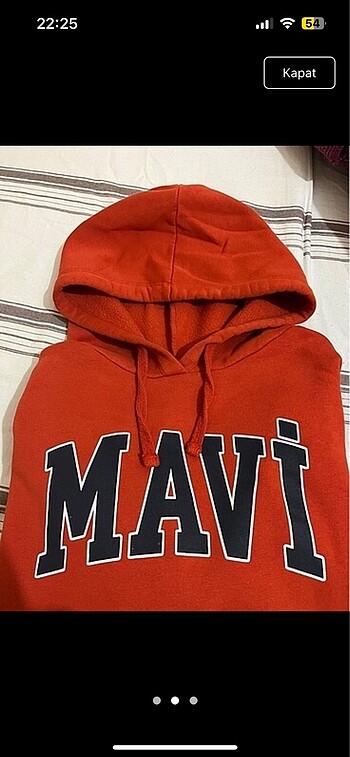 Mavi marka logo baskılı sweatshirt