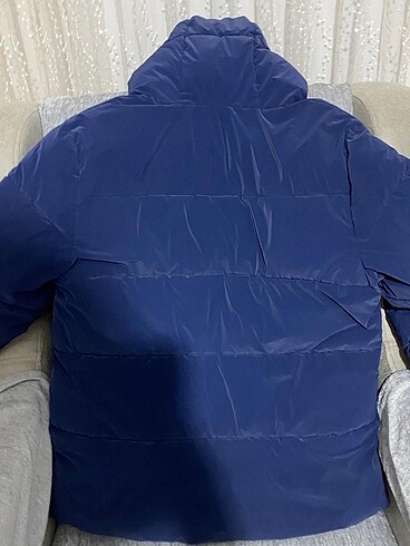 m Beden lacivert Renk Mavi jeans lacivert şişme mont