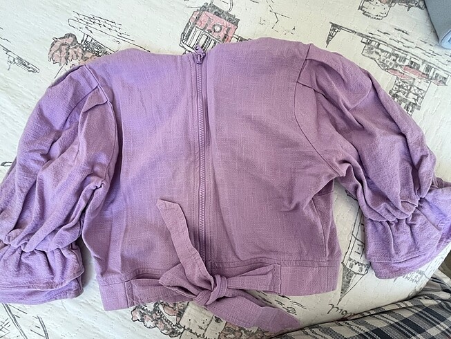 m Beden Lila crop bluz