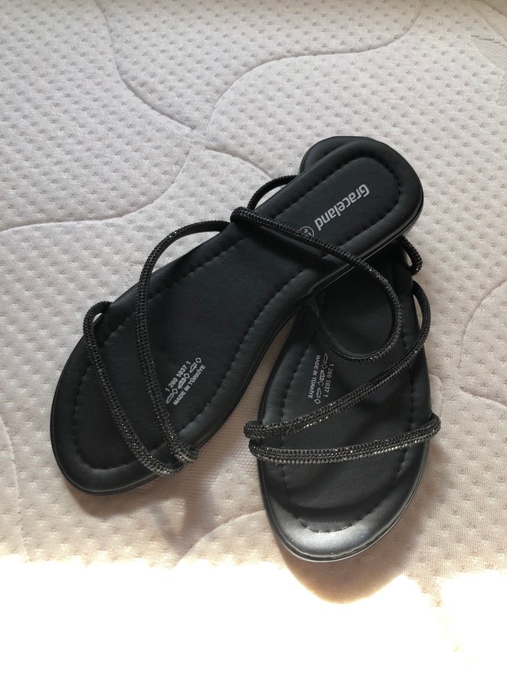 Siyah İnce Topuklu Kadın Sandalet - Görsel 5