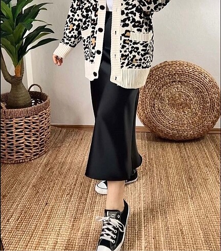 Siyah Saten Etek - Görsel 2