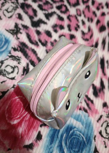 Parlak Kulaklı Kız Çocuk Fermuarlı Çanta - Görsel 2