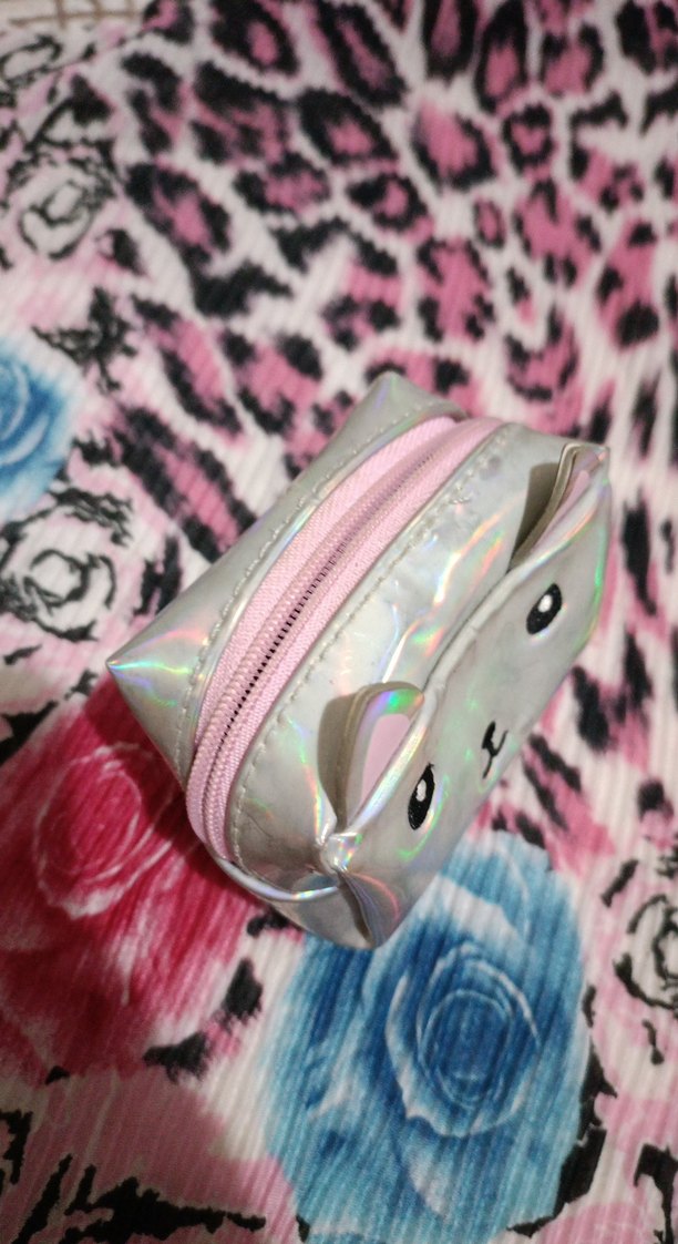 Parlak Kulaklı Kız Çocuk Fermuarlı Çanta - Görsel 2